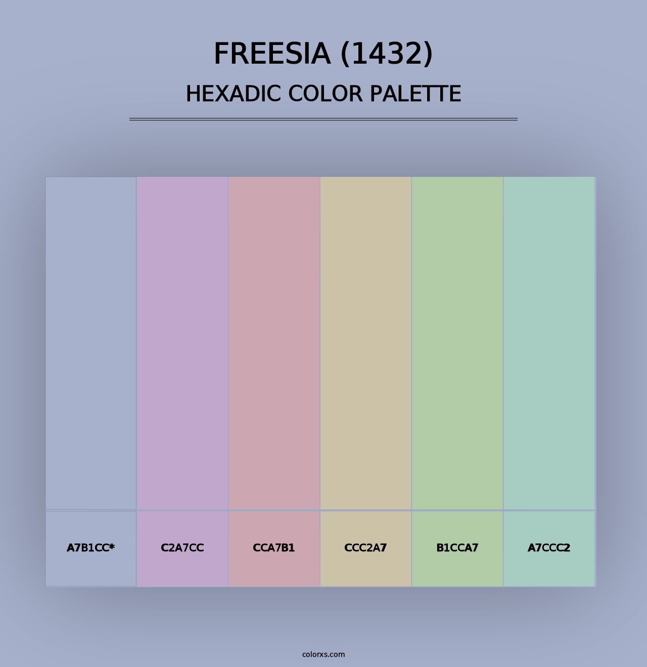 Freesia (1432) - Hexadic Color Palette