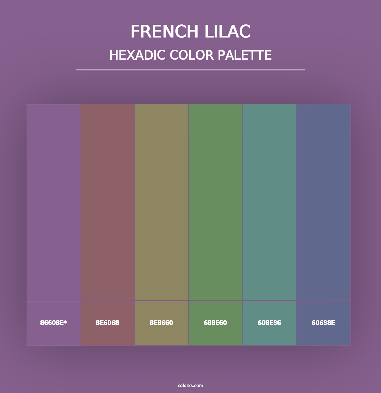 French Lilac - Hexadic Color Palette