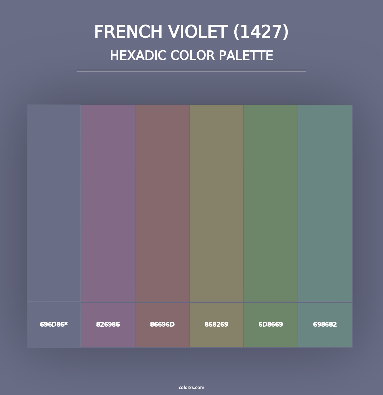 French Violet (1427) - Hexadic Color Palette