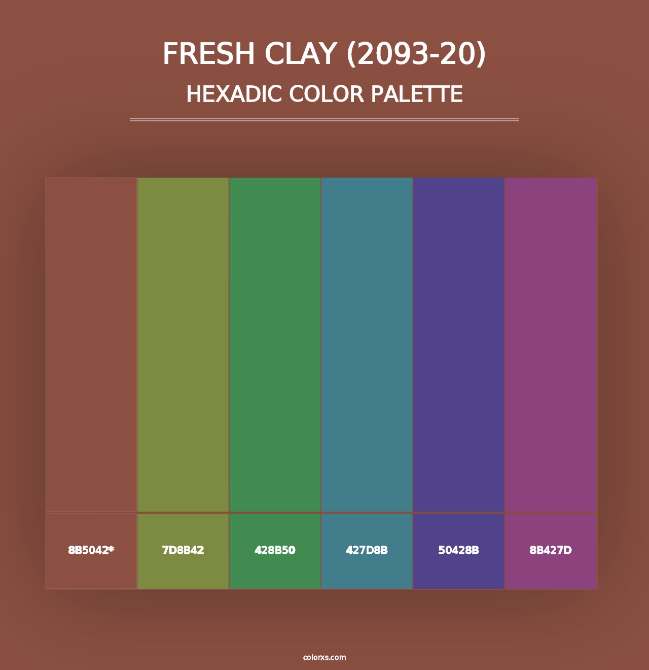 Fresh Clay (2093-20) - Hexadic Color Palette