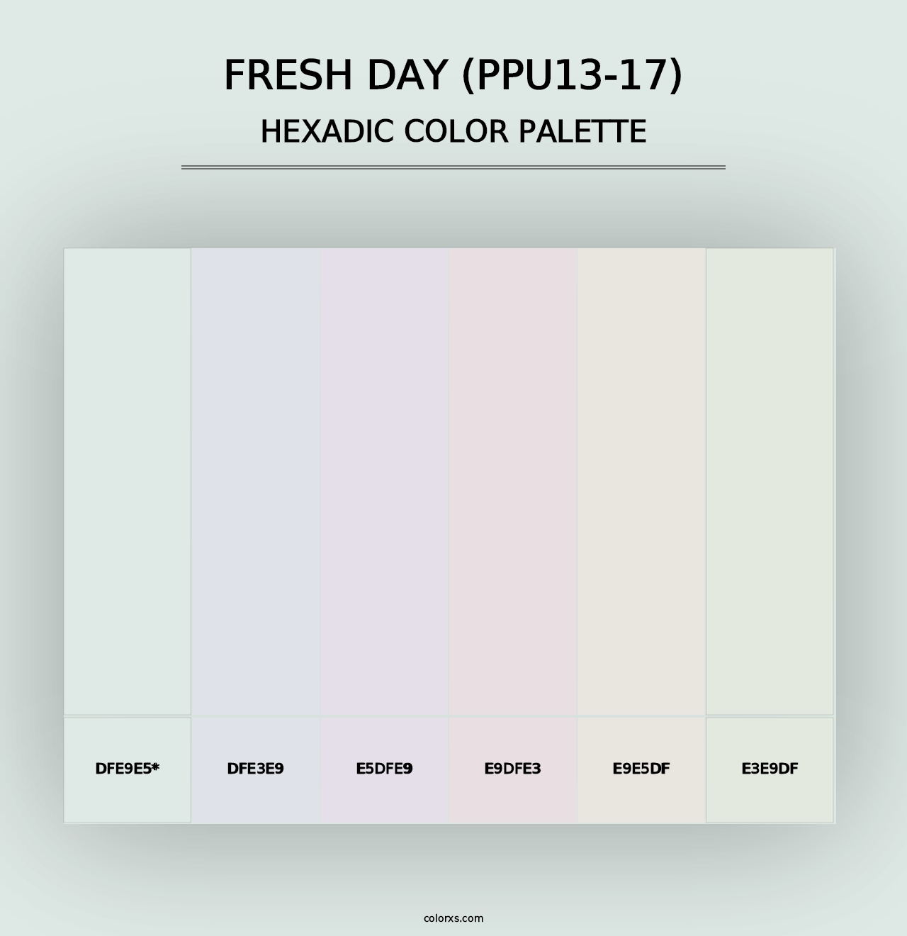 Fresh Day (PPU13-17) - Hexadic Color Palette