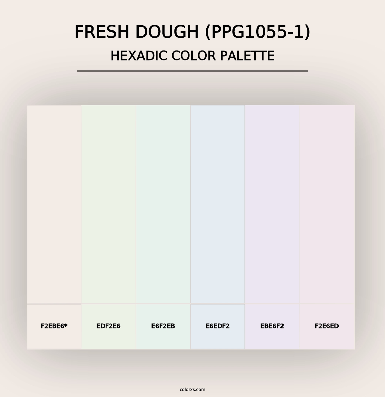 Fresh Dough (PPG1055-1) - Hexadic Color Palette