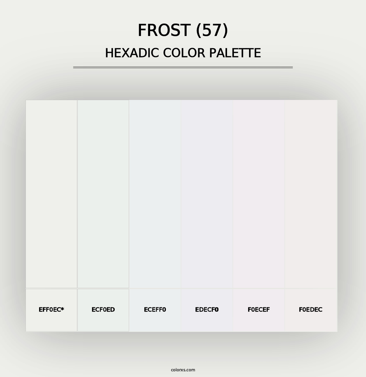 Frost (57) - Hexadic Color Palette