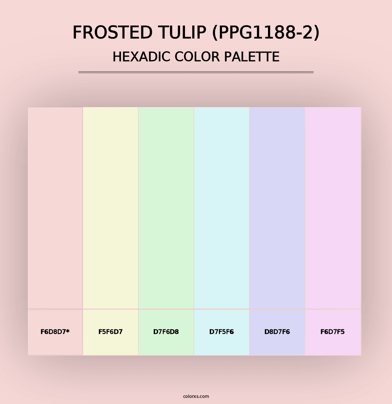 Frosted Tulip (PPG1188-2) - Hexadic Color Palette