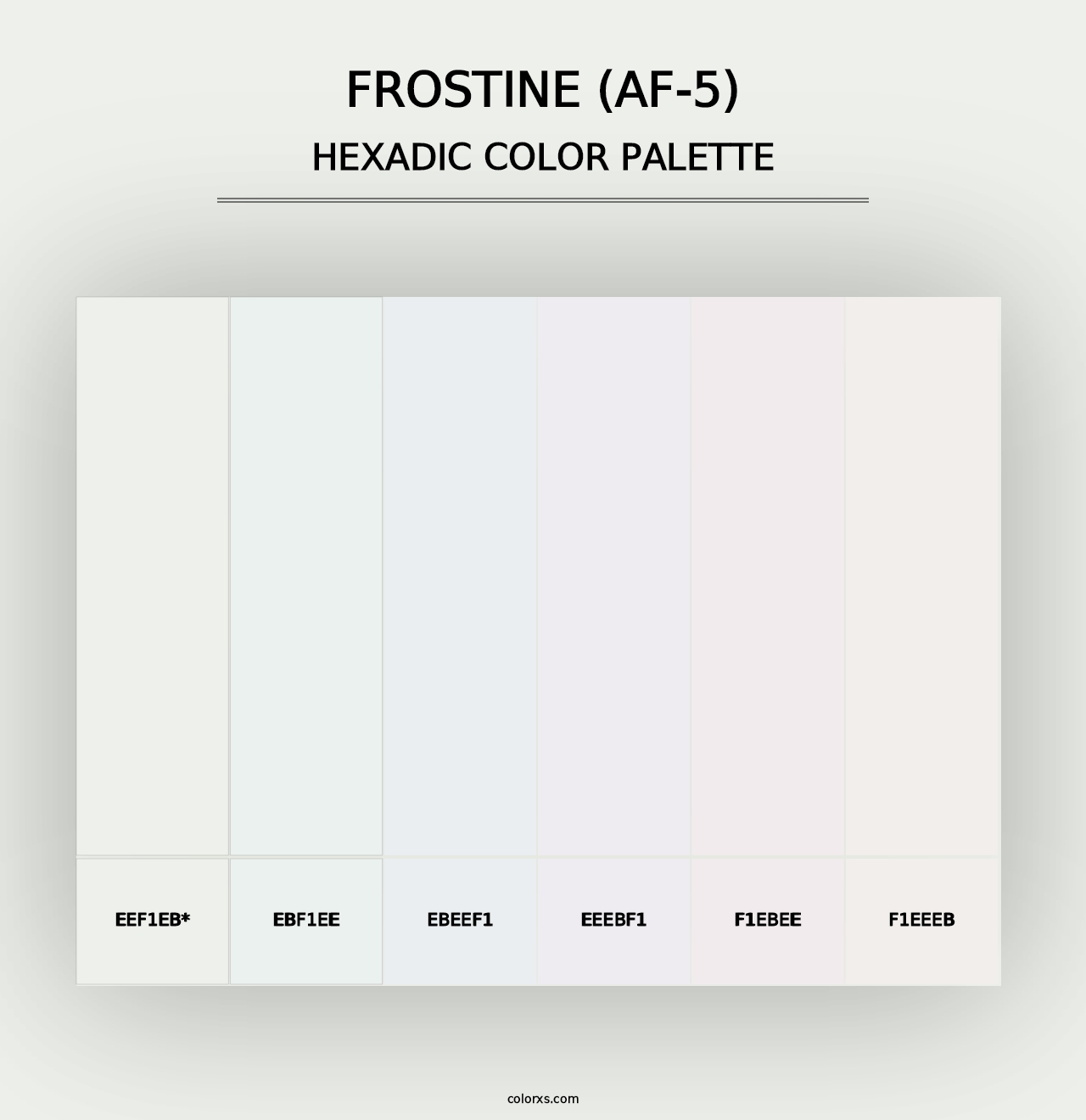 Frostine (AF-5) - Hexadic Color Palette