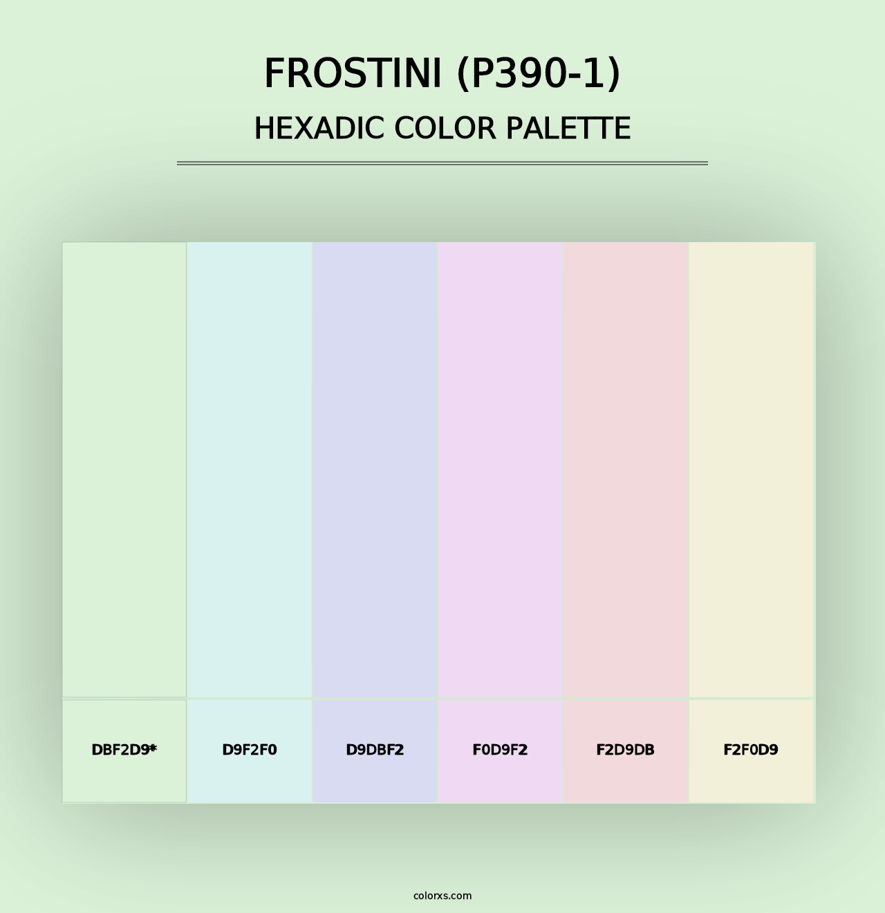 Frostini (P390-1) - Hexadic Color Palette