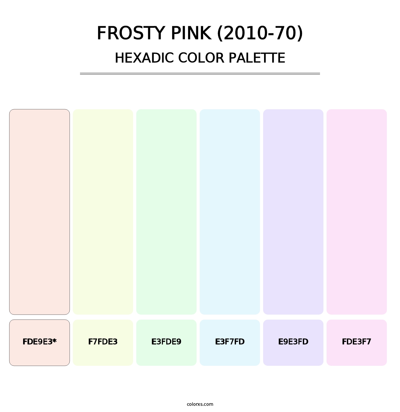 Frosty Pink (2010-70) - Hexadic Color Palette