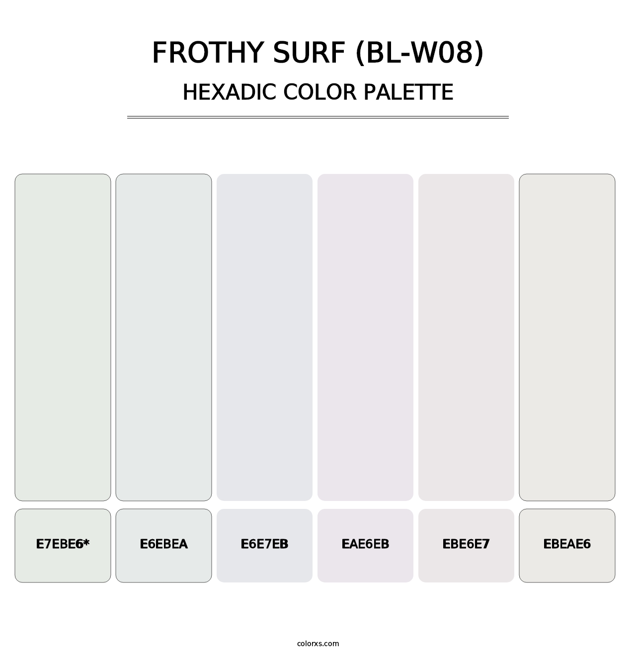 Frothy Surf (BL-W08) - Hexadic Color Palette