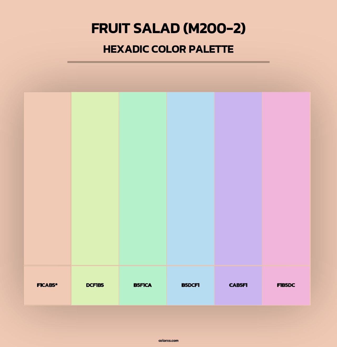 Fruit Salad (M200-2) - Hexadic Color Palette