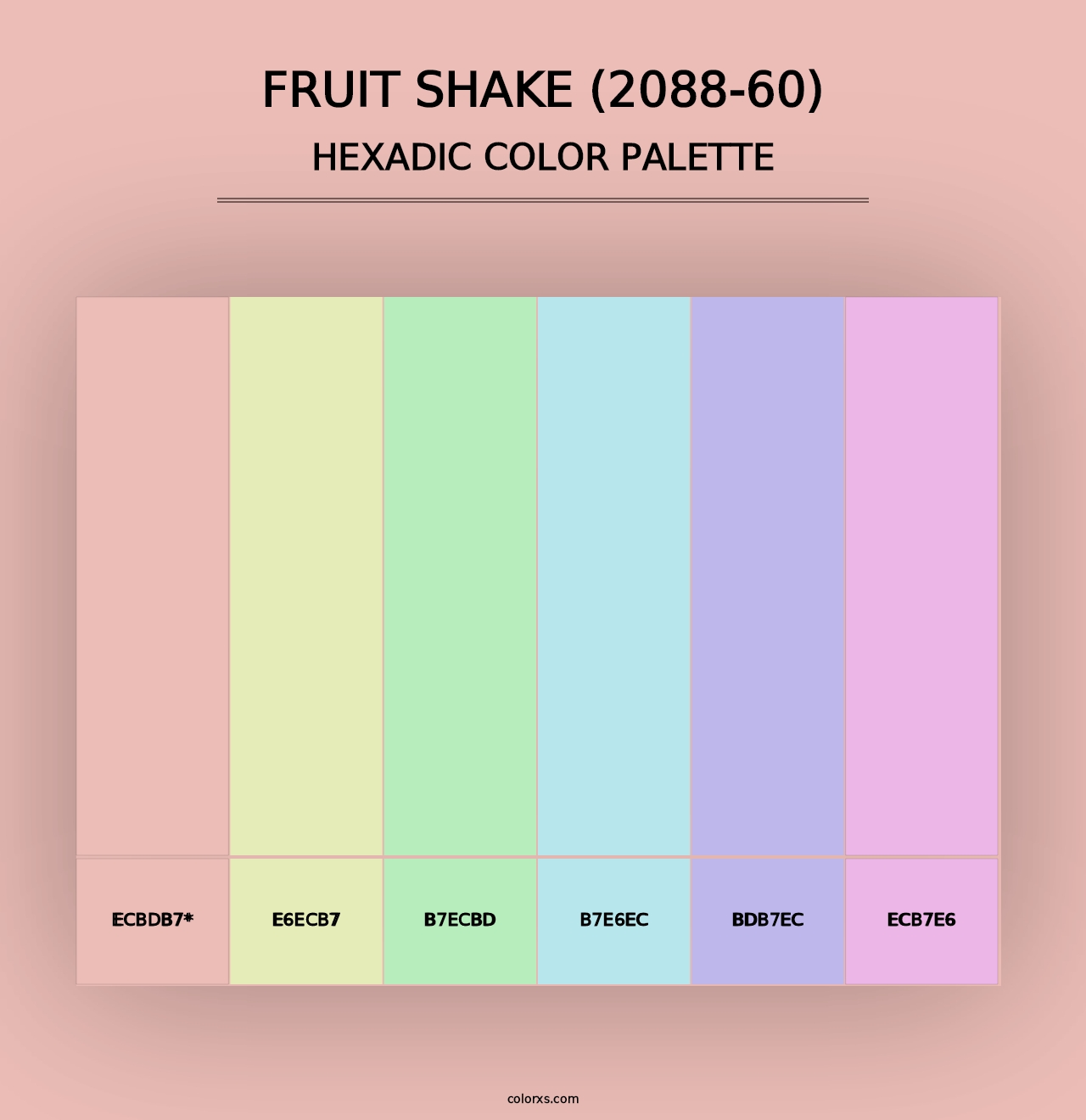 Fruit Shake (2088-60) - Hexadic Color Palette