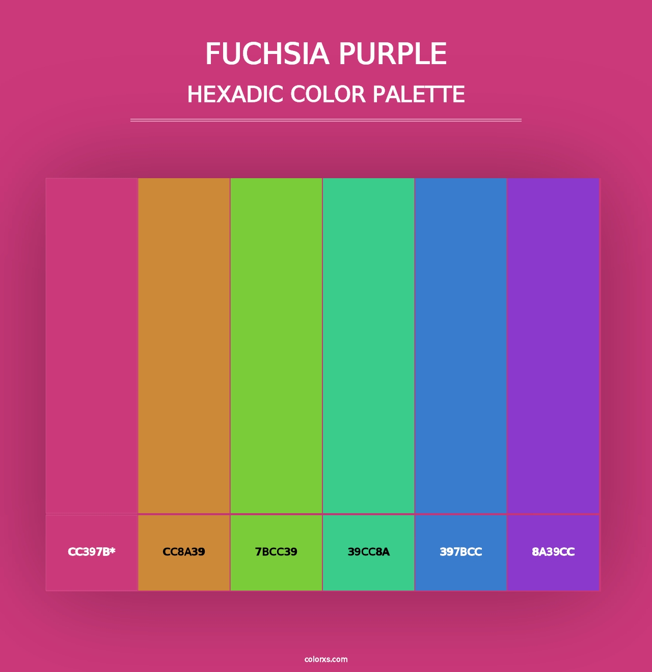 Fuchsia Purple - Hexadic Color Palette