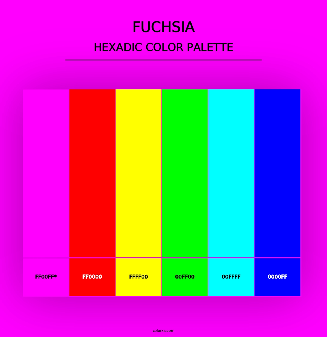 Fuchsia - Hexadic Color Palette