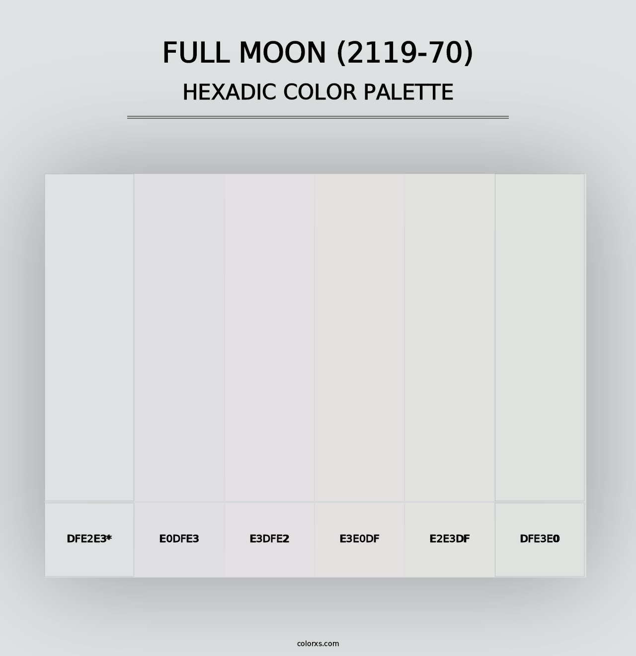 Full Moon (2119-70) - Hexadic Color Palette