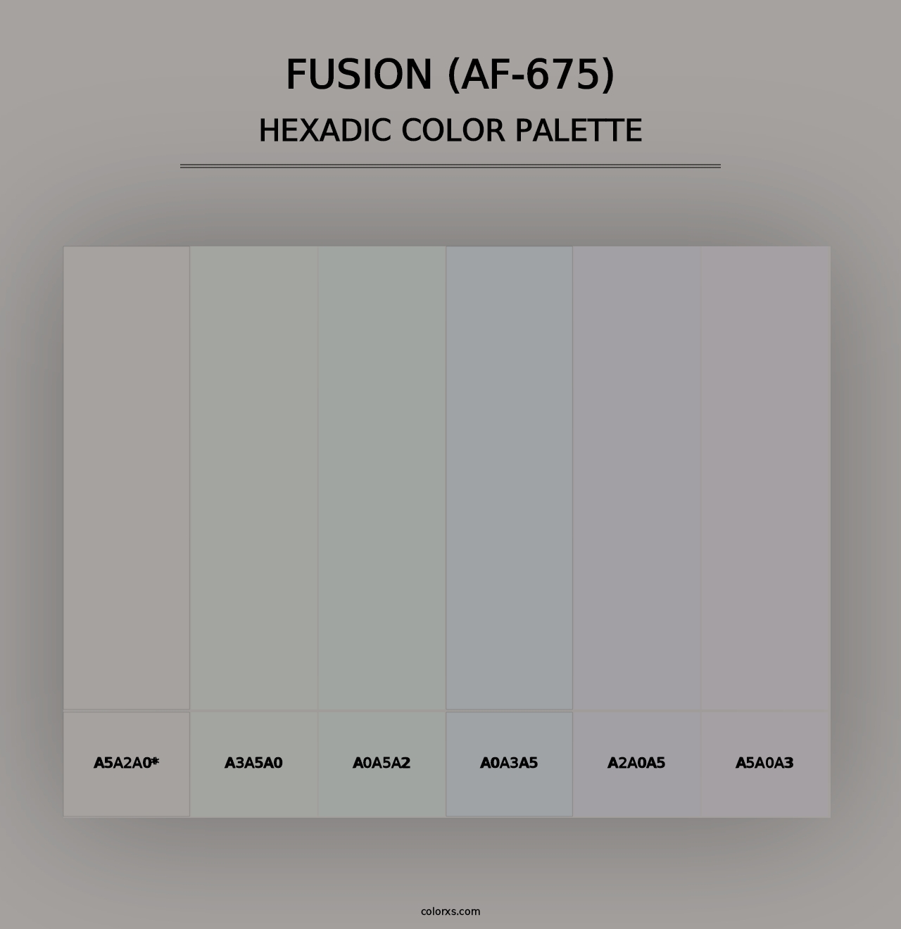 Fusion (AF-675) - Hexadic Color Palette