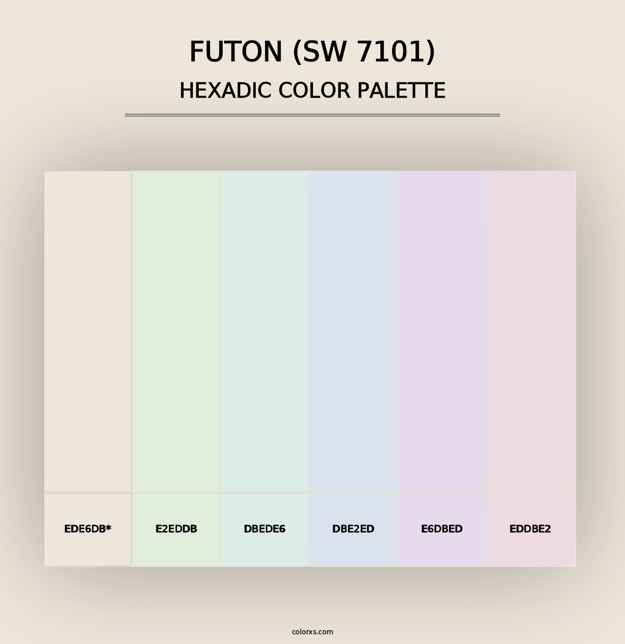 Futon (SW 7101) - Hexadic Color Palette