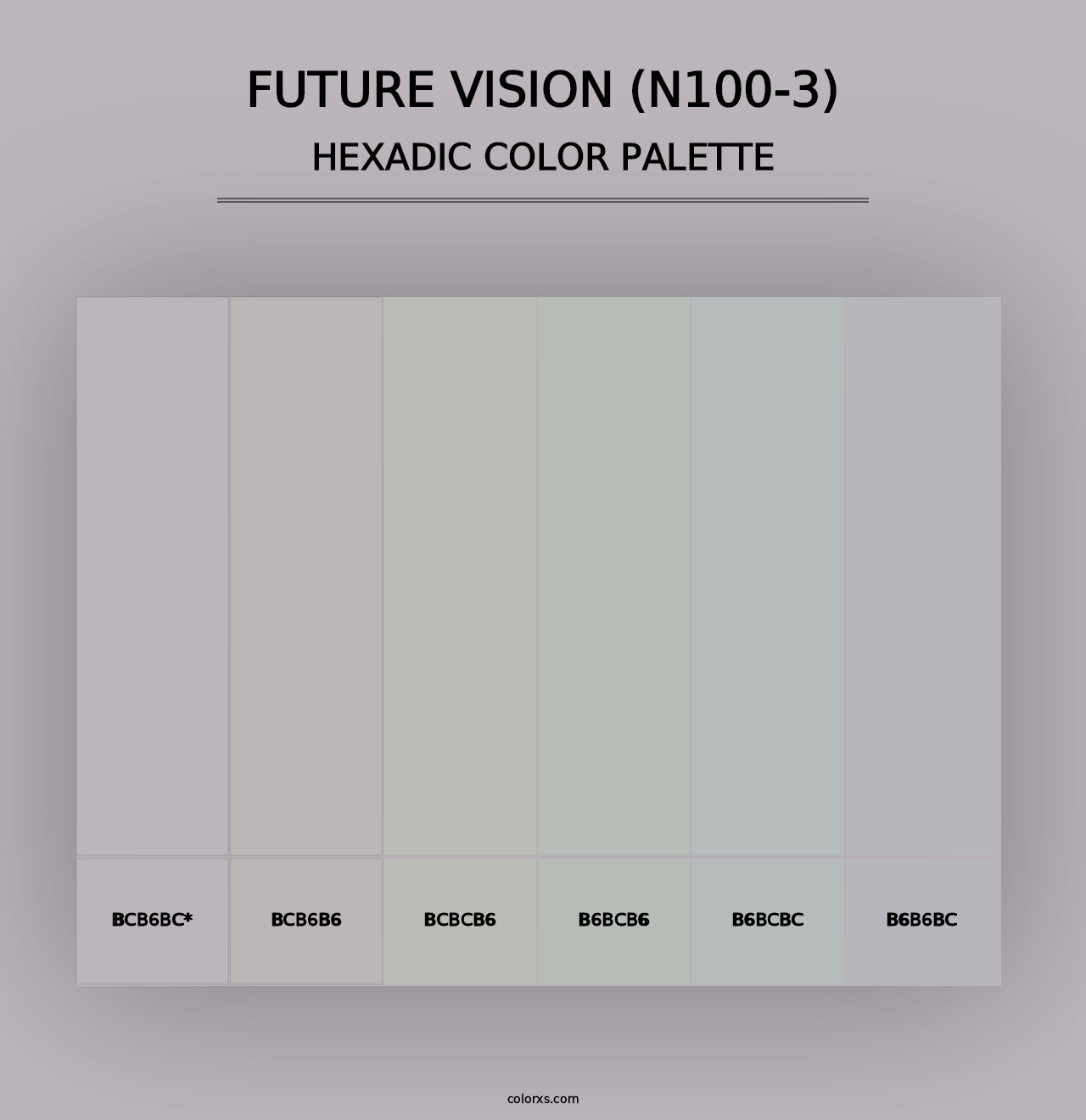 Future Vision (N100-3) - Hexadic Color Palette