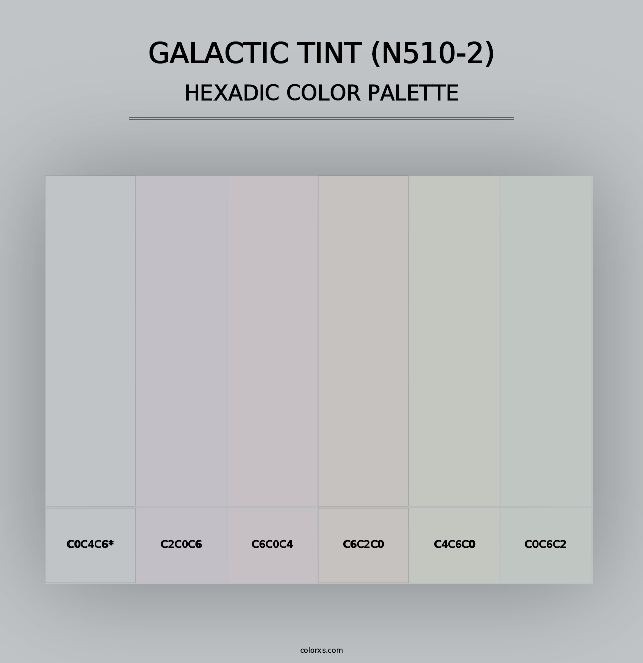 Galactic Tint (N510-2) - Hexadic Color Palette