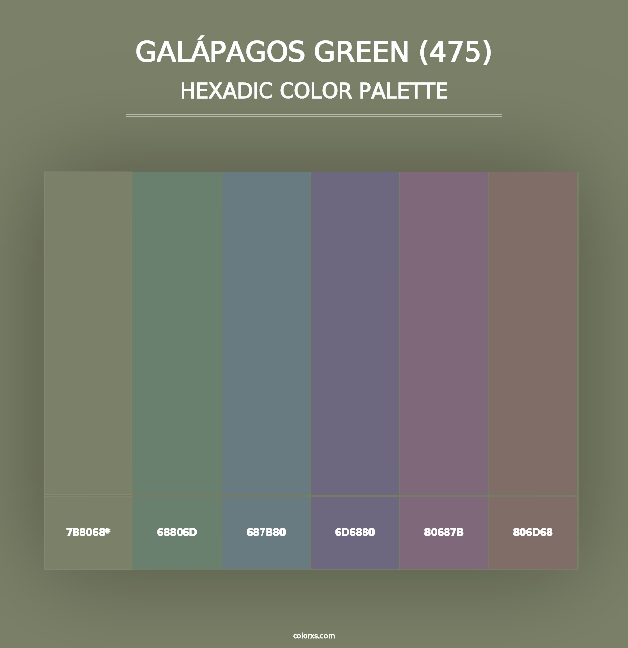 Galápagos Green (475) - Hexadic Color Palette