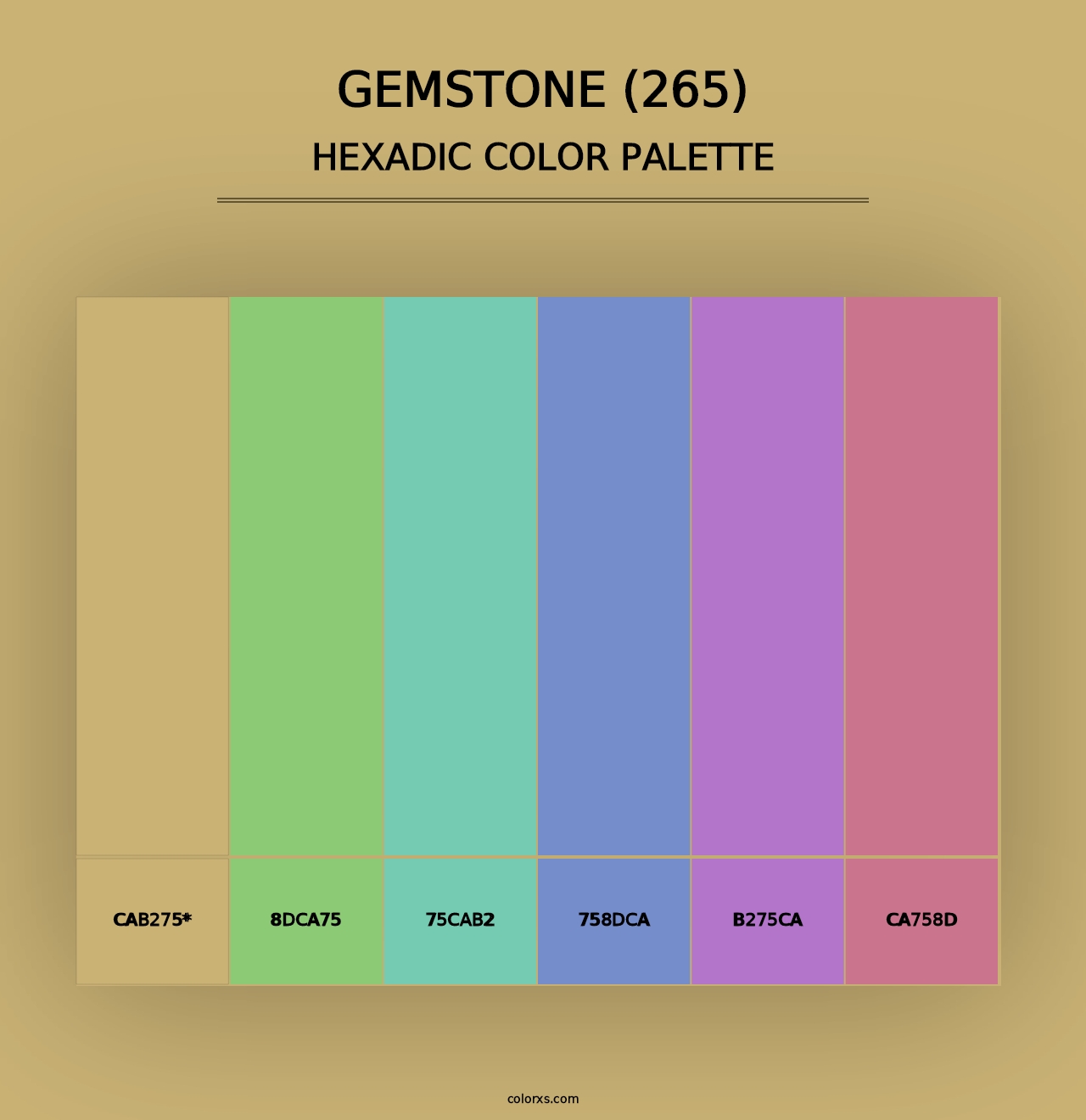 Gemstone (265) - Hexadic Color Palette