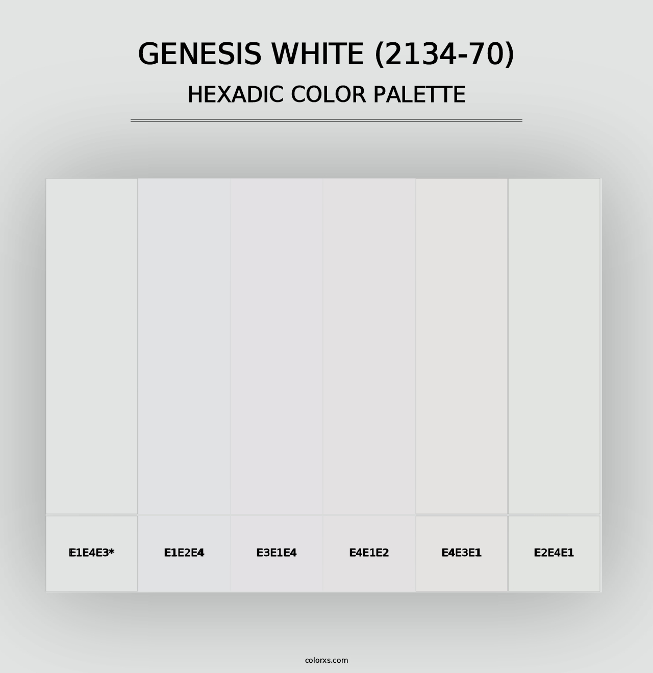 Genesis White (2134-70) - Hexadic Color Palette