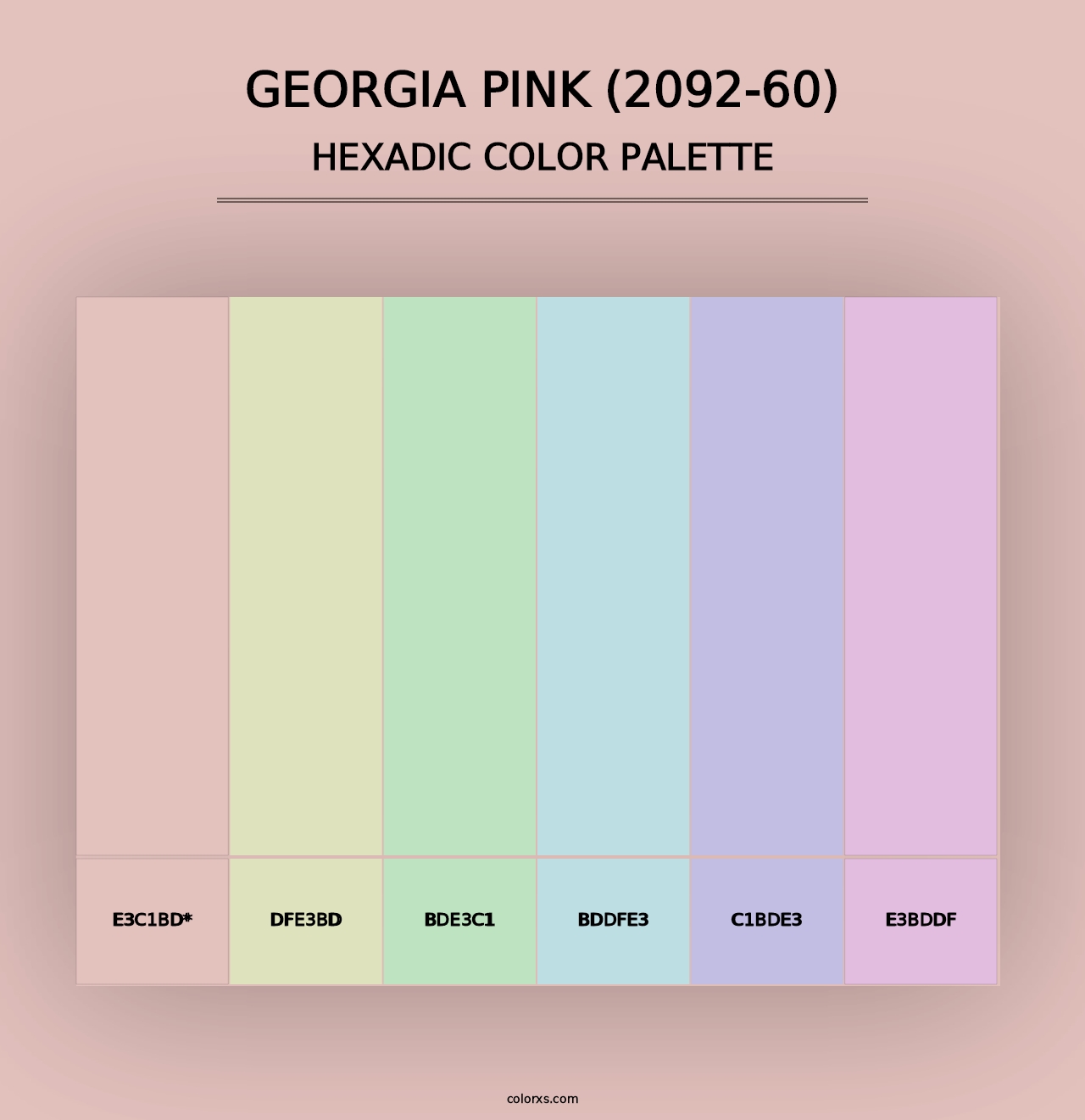 Georgia Pink (2092-60) - Hexadic Color Palette