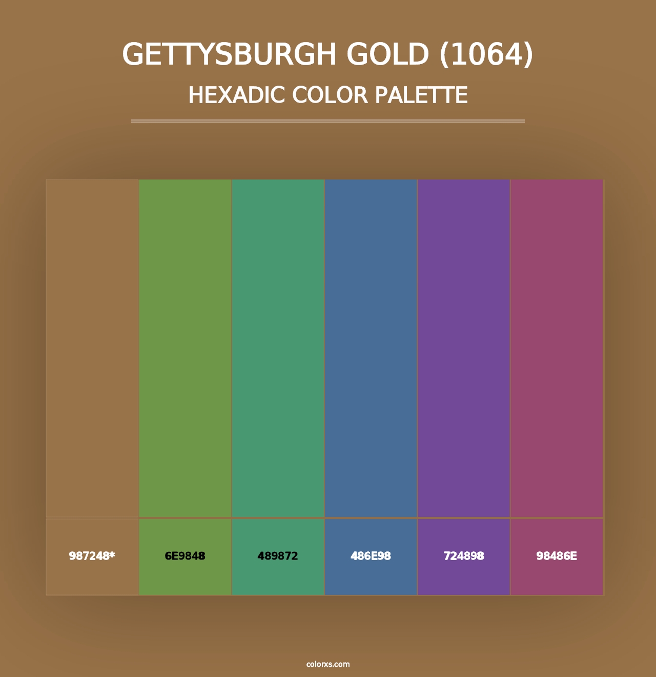 Gettysburgh Gold (1064) - Hexadic Color Palette