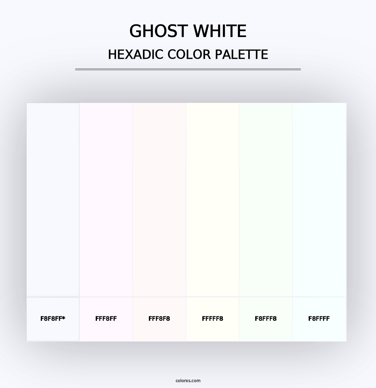 Ghost White - Hexadic Color Palette