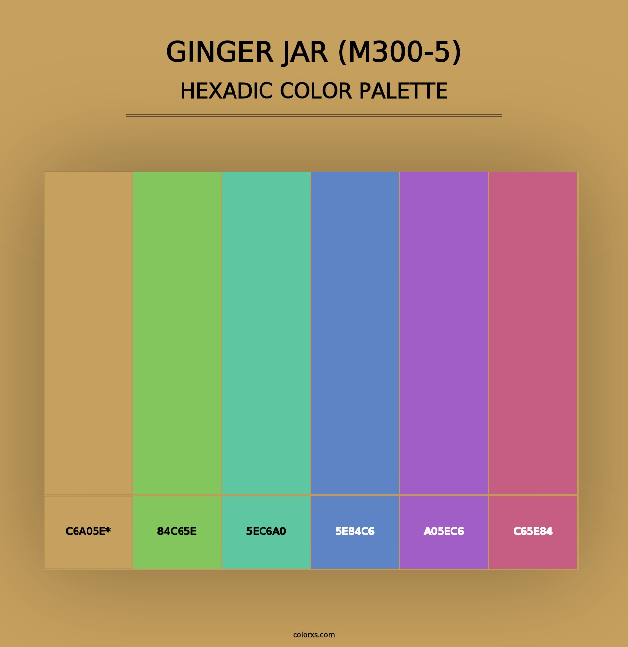 Ginger Jar (M300-5) - Hexadic Color Palette