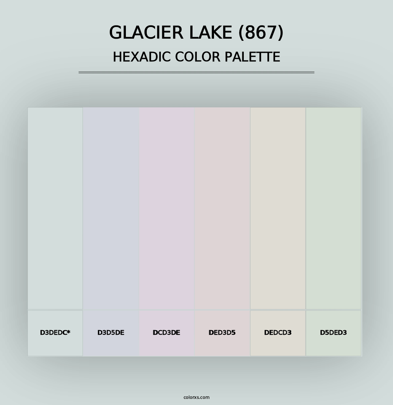 Glacier Lake (867) - Hexadic Color Palette