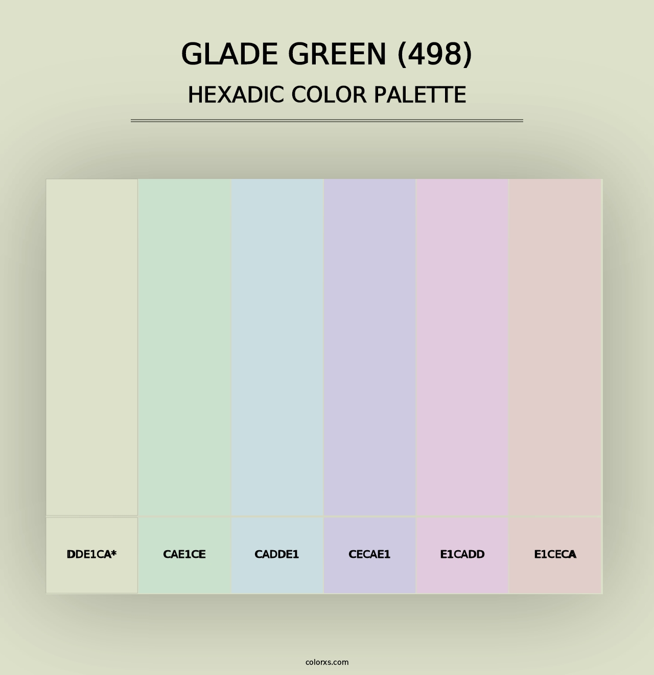 Glade Green (498) - Hexadic Color Palette