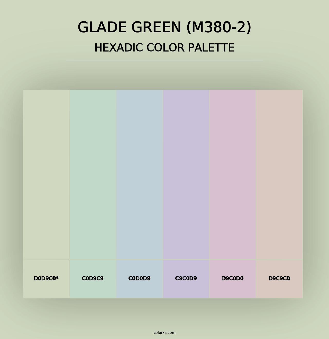 Glade Green (M380-2) - Hexadic Color Palette