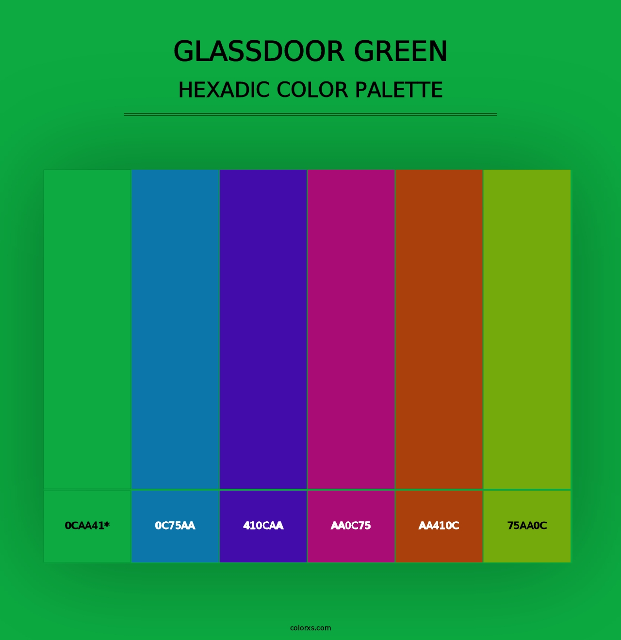 Glassdoor Green - Hexadic Color Palette