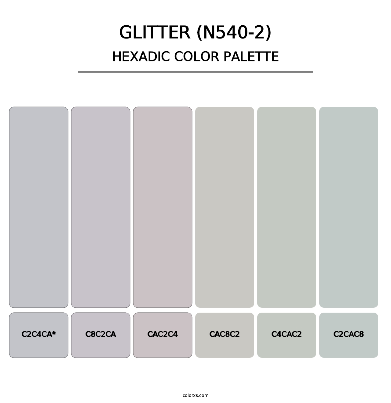 Glitter (N540-2) - Hexadic Color Palette