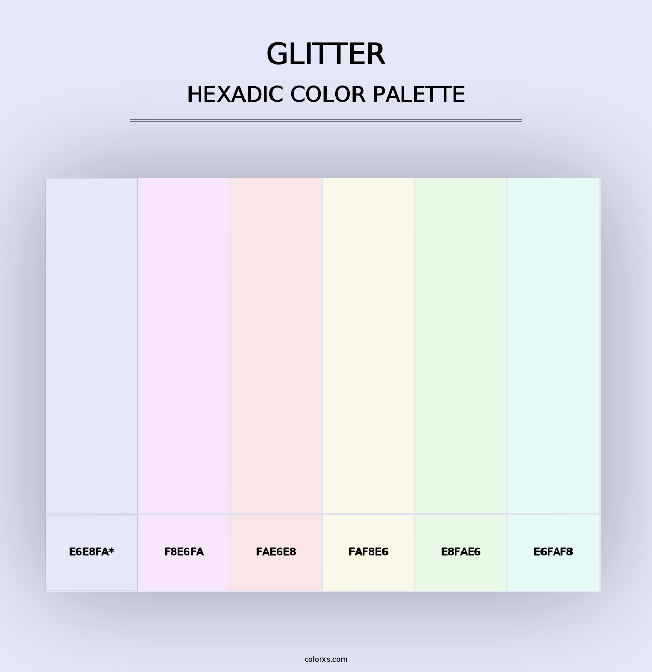 Glitter - Hexadic Color Palette