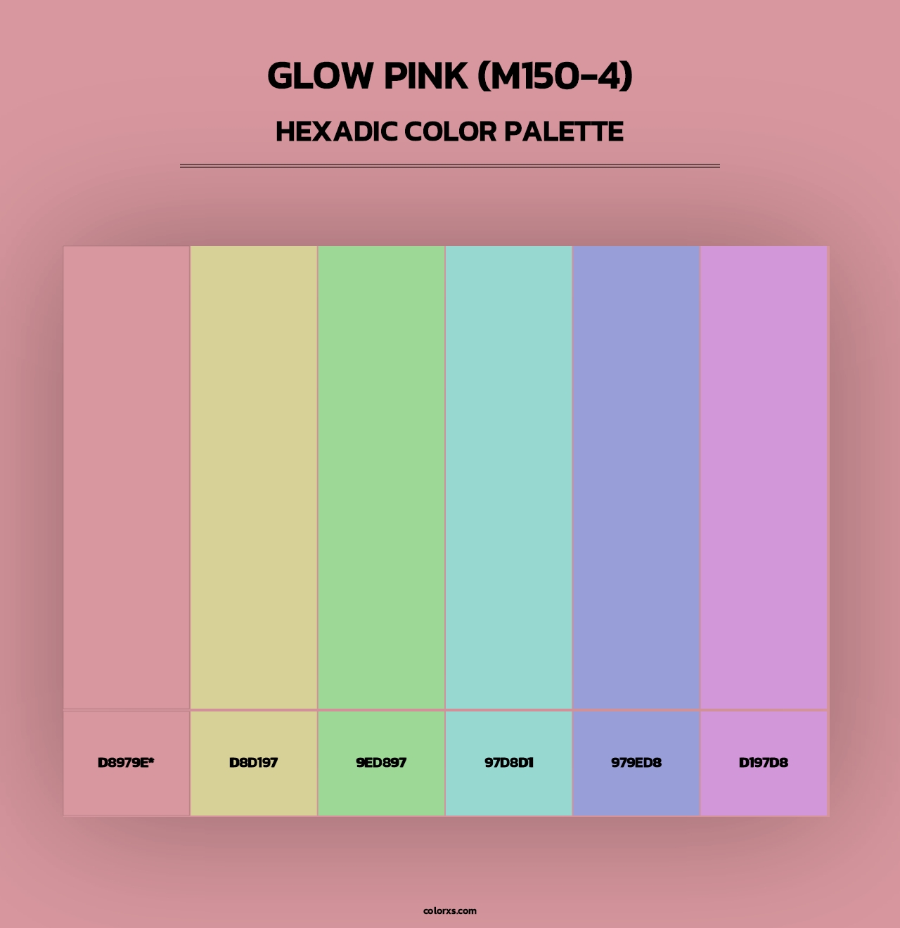 Glow Pink (M150-4) - Hexadic Color Palette