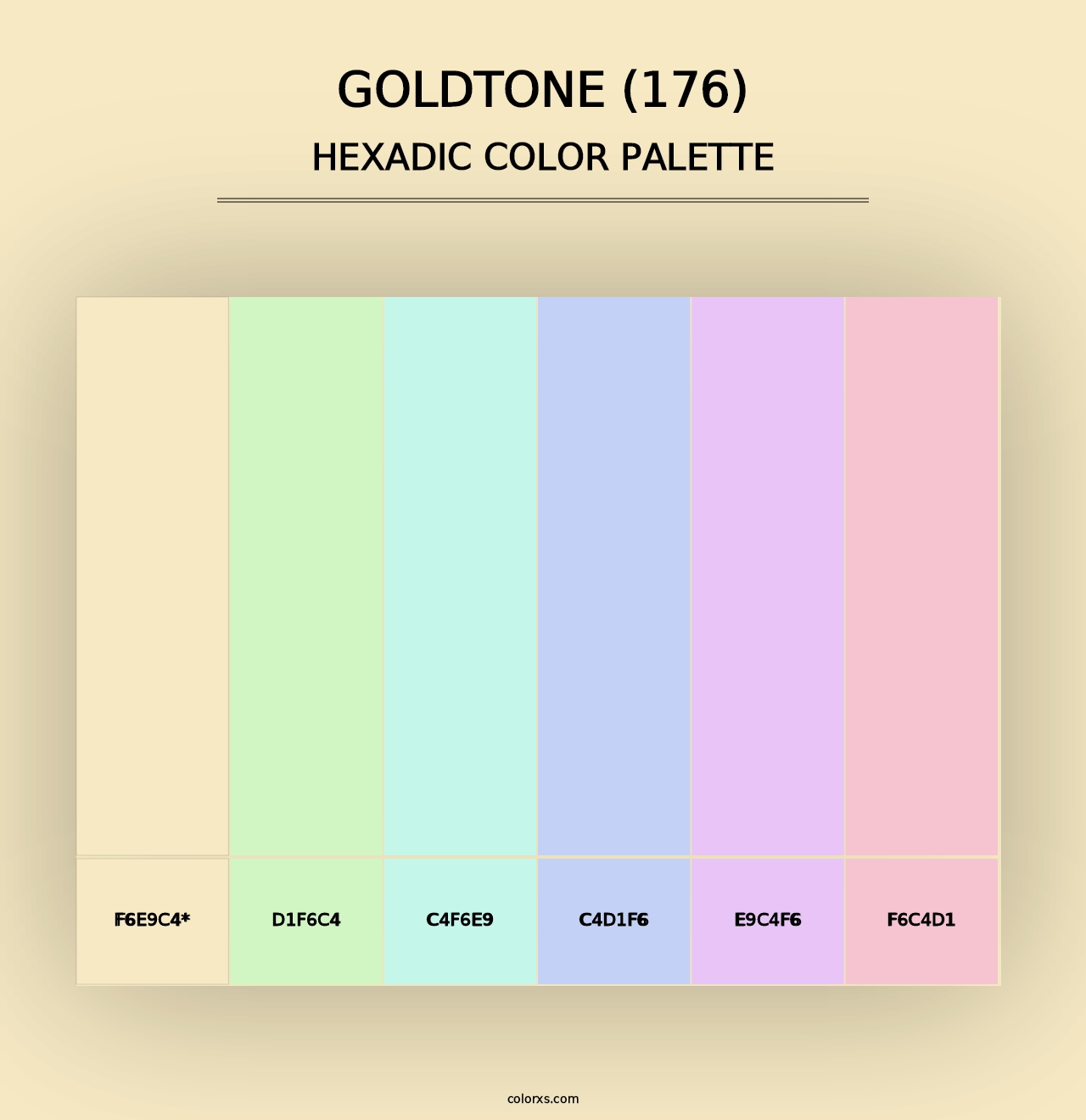 Goldtone (176) - Hexadic Color Palette