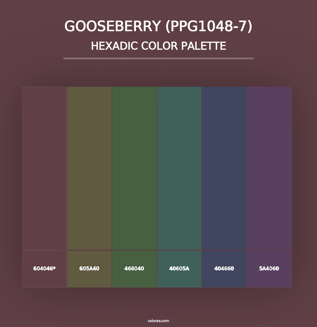 Gooseberry (PPG1048-7) - Hexadic Color Palette