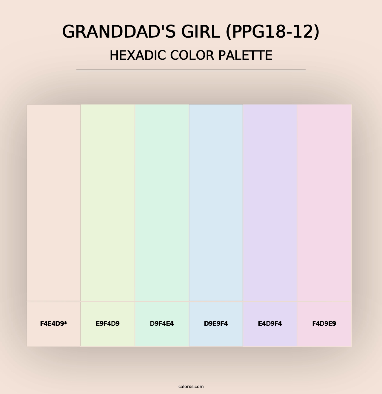 Granddad's Girl (PPG18-12) - Hexadic Color Palette