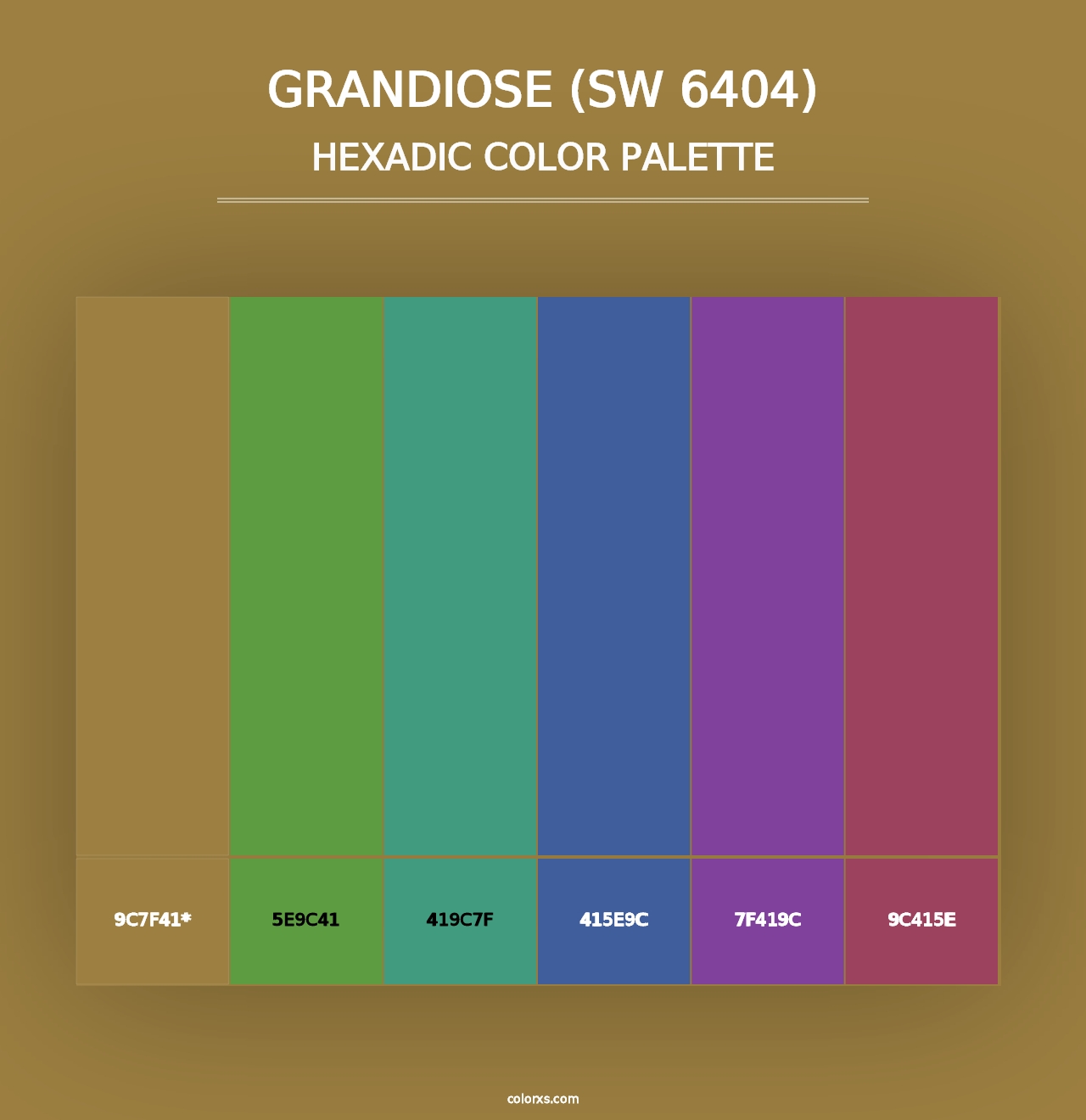 Grandiose (SW 6404) - Hexadic Color Palette