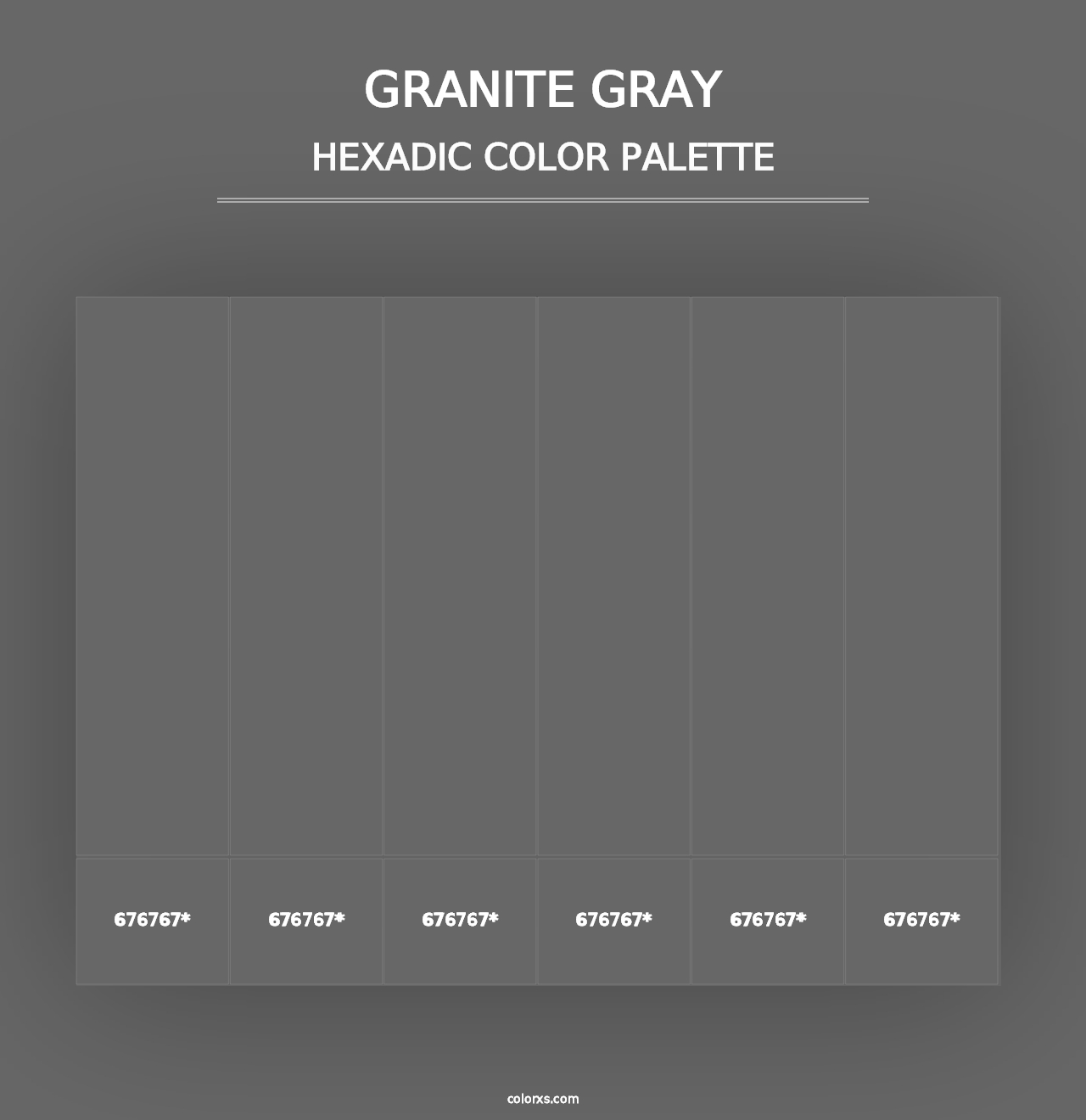 Granite Gray - Hexadic Color Palette