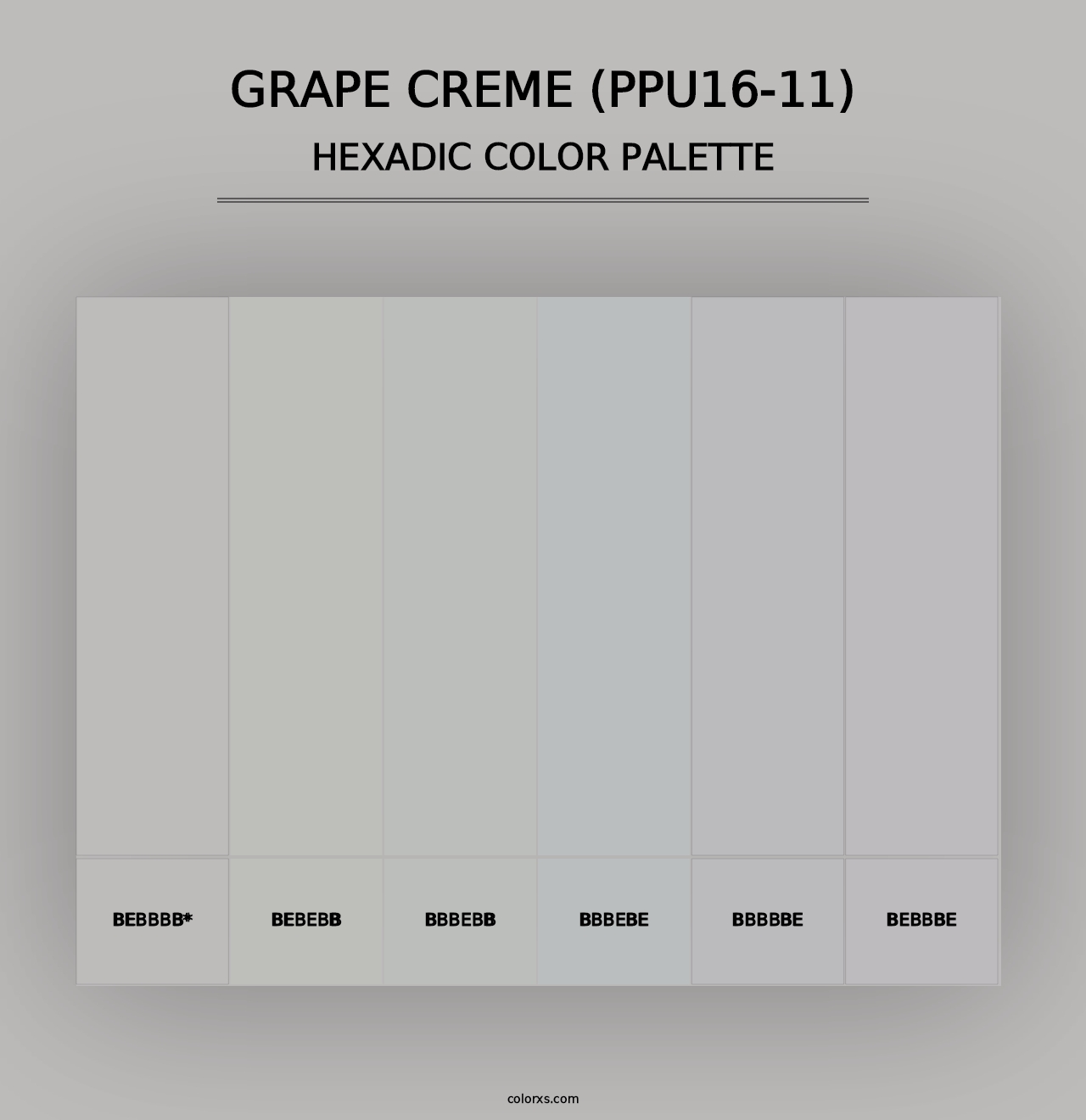 Grape Creme (PPU16-11) - Hexadic Color Palette