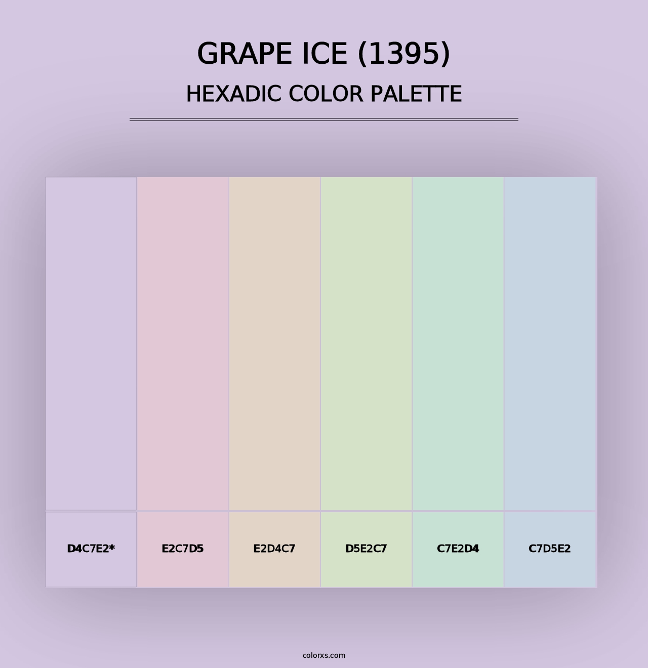 Grape Ice (1395) - Hexadic Color Palette