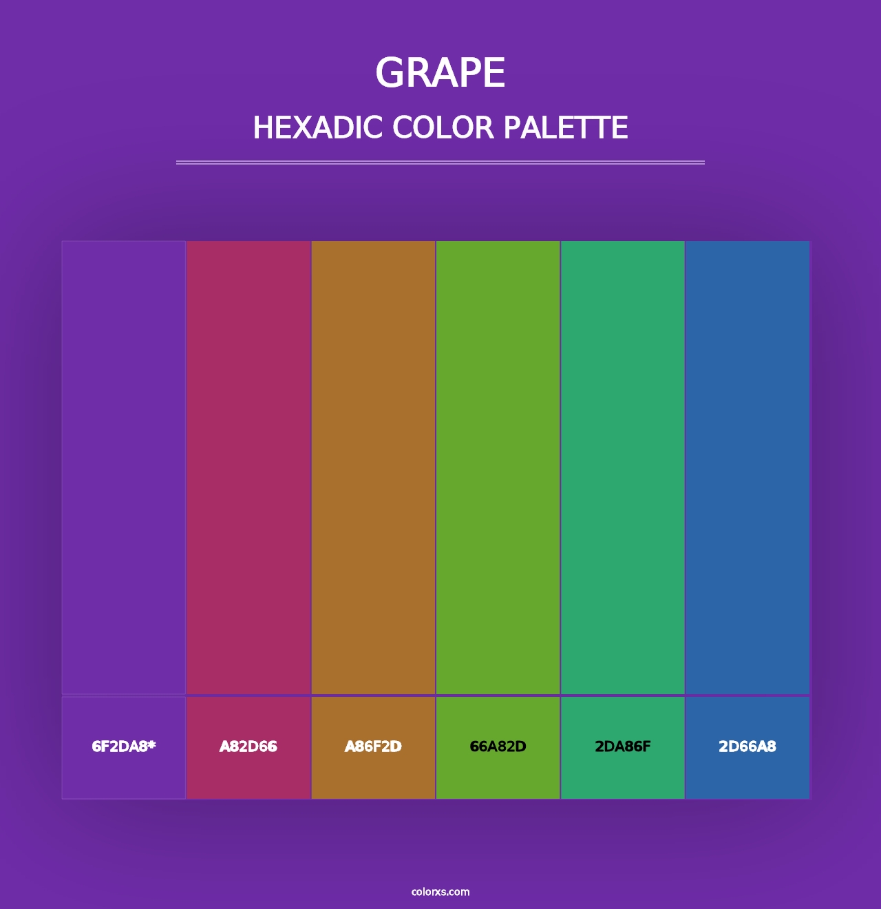 Grape - Hexadic Color Palette