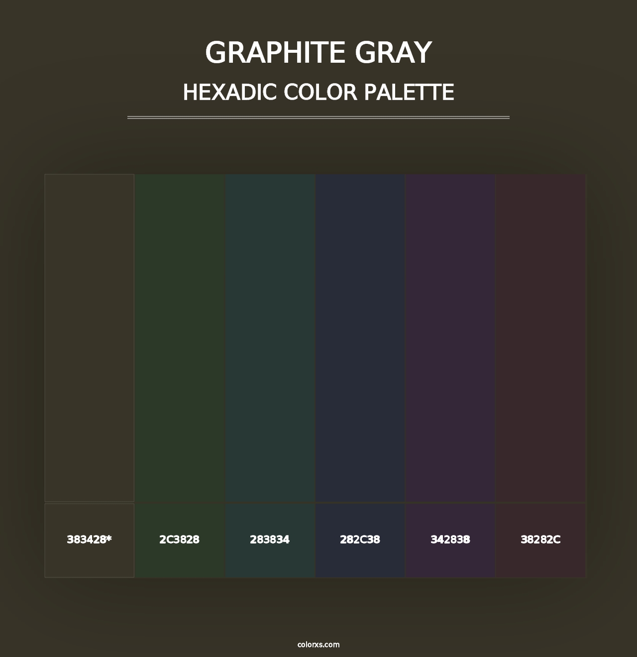 Graphite Gray - Hexadic Color Palette