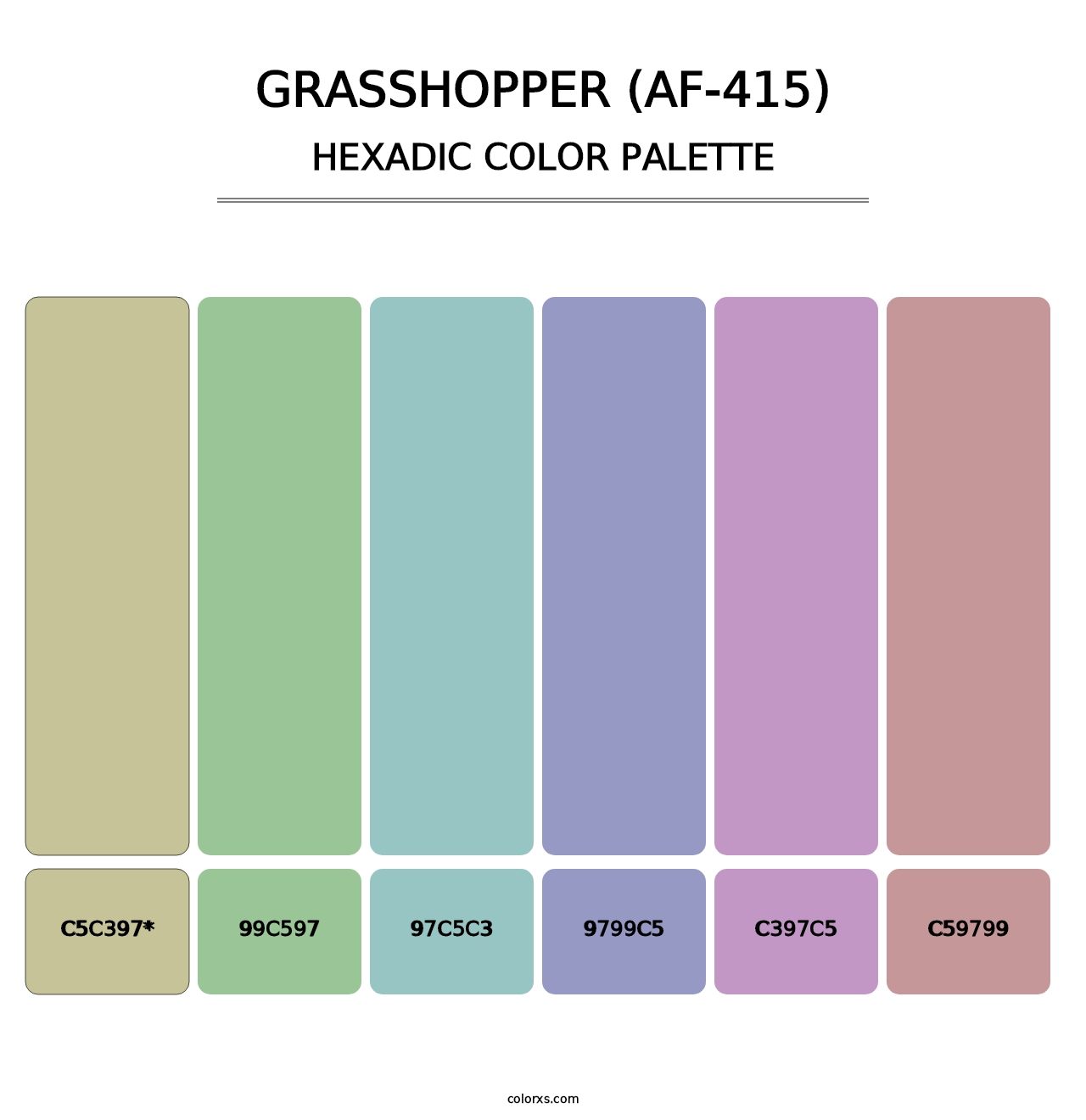 Grasshopper (AF-415) - Hexadic Color Palette