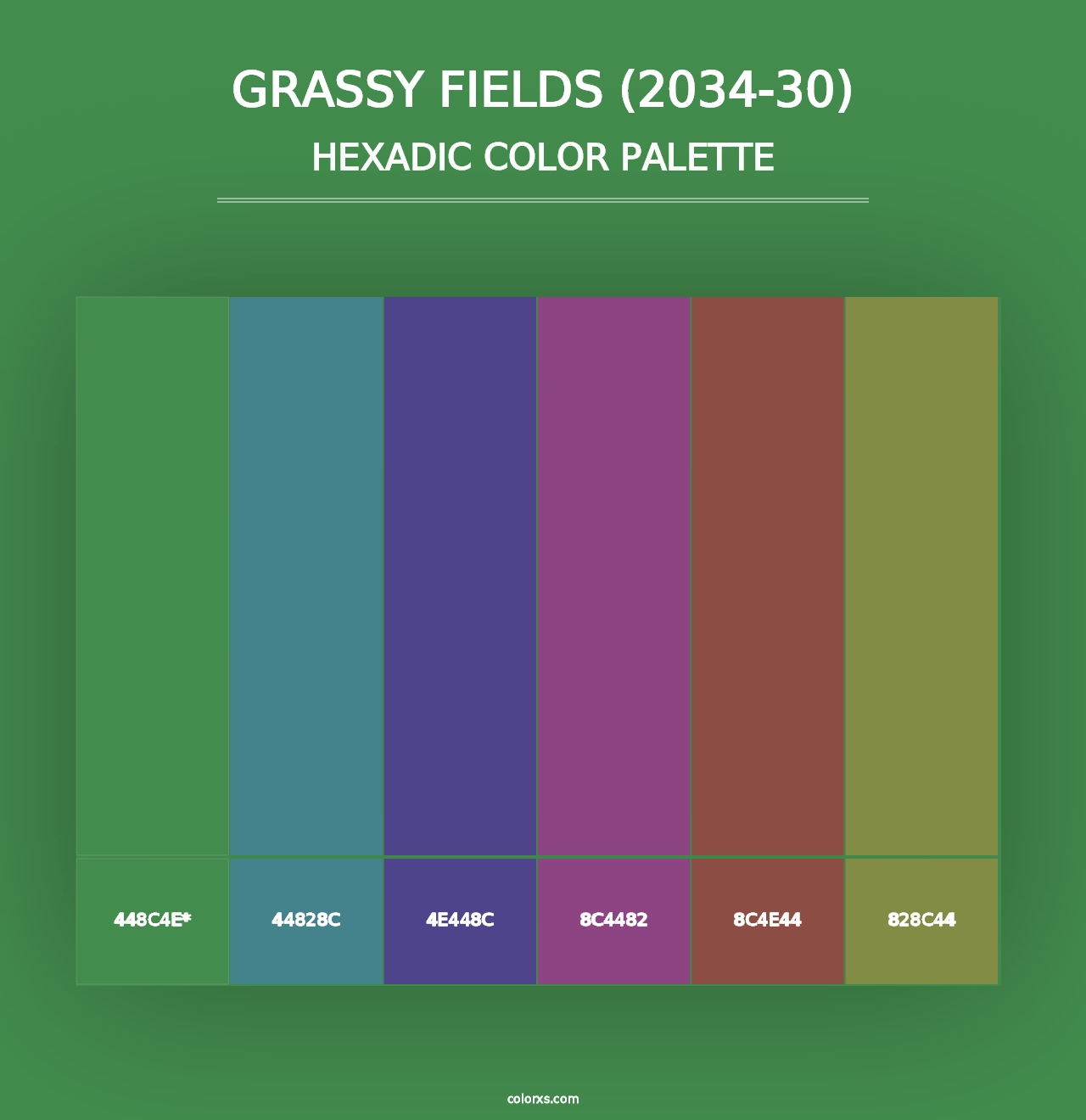 Grassy Fields (2034-30) - Hexadic Color Palette