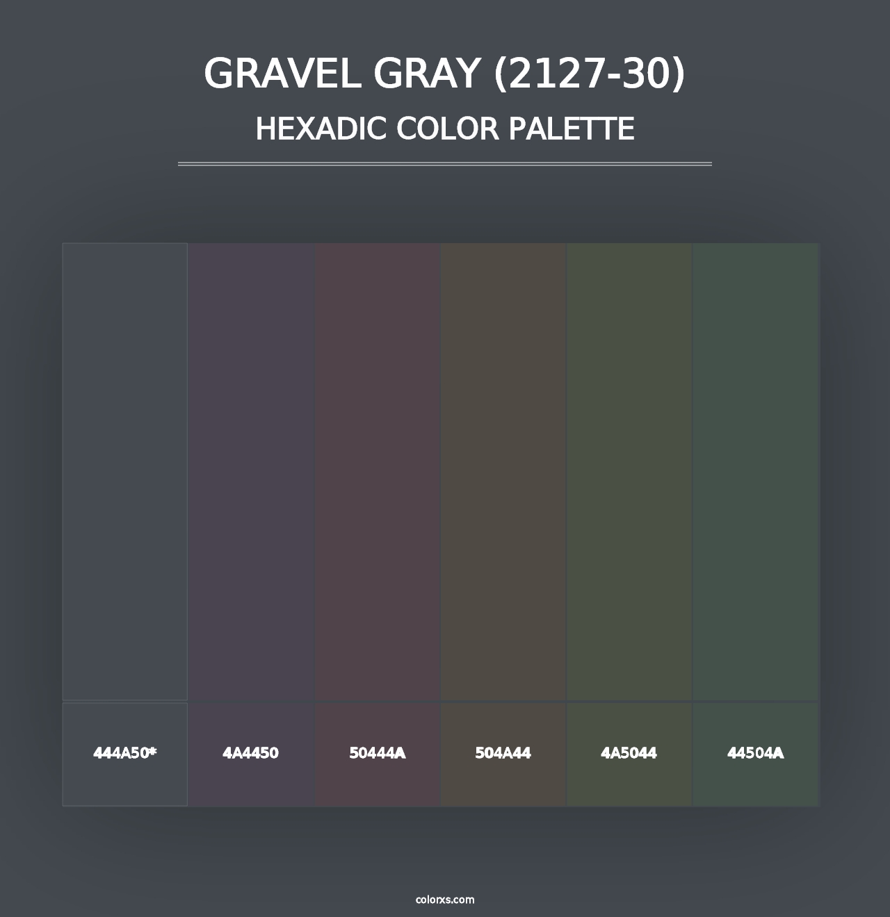 Gravel Gray (2127-30) - Hexadic Color Palette