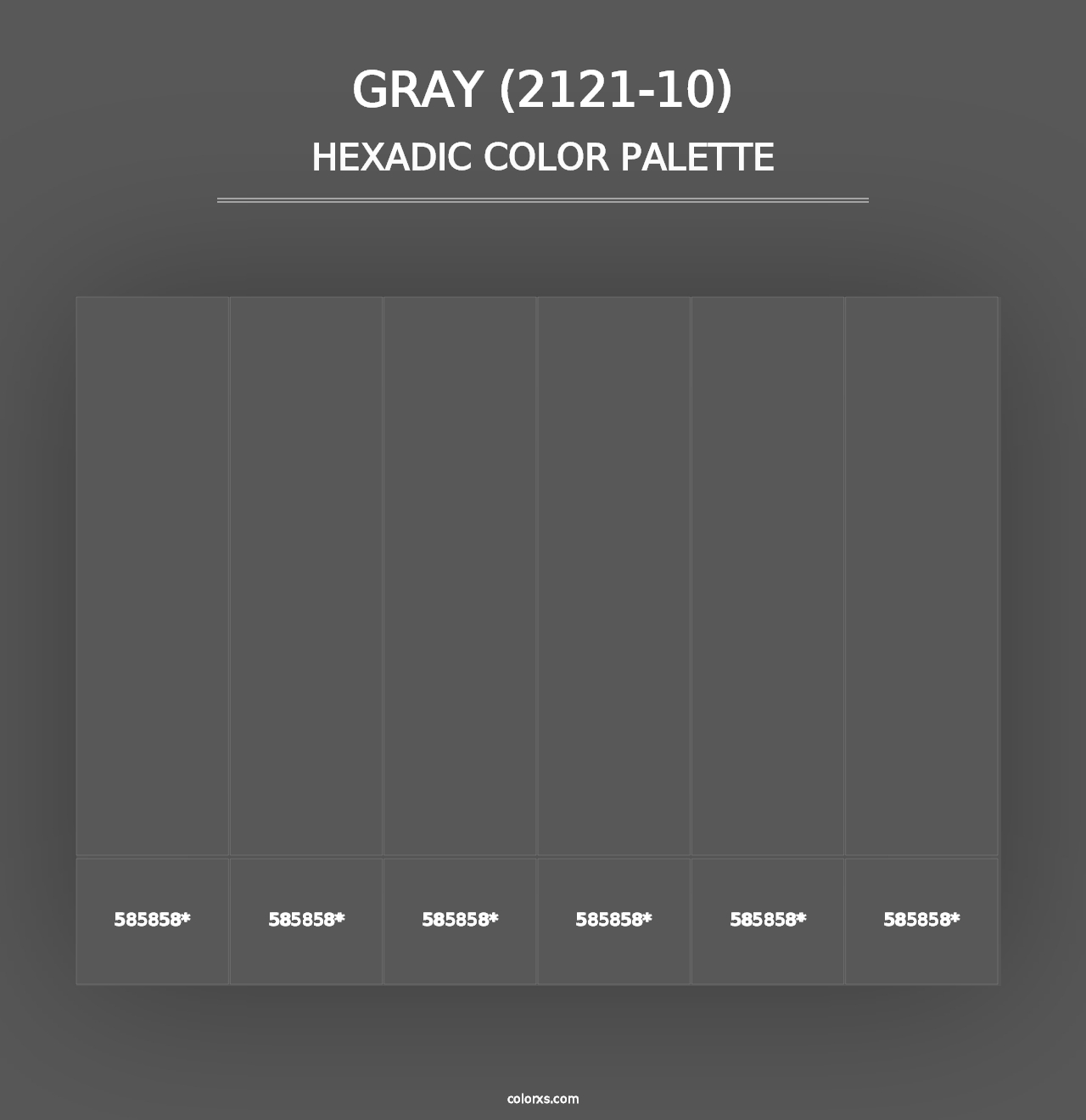 Gray (2121-10) - Hexadic Color Palette