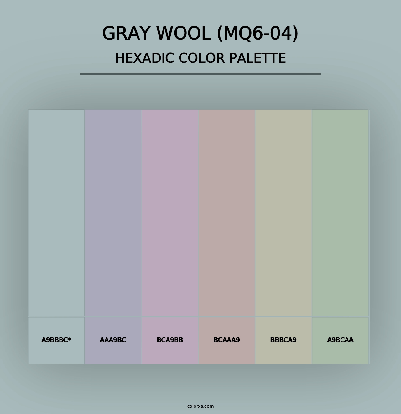 Gray Wool (MQ6-04) - Hexadic Color Palette