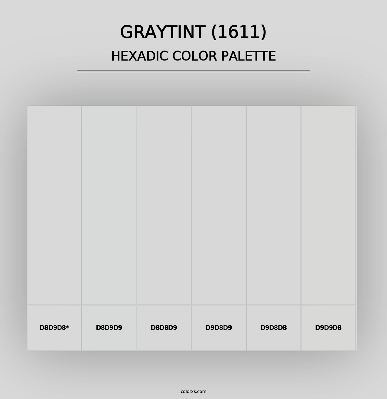 Graytint (1611) - Hexadic Color Palette